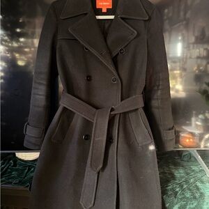 Joe Fresh Women's Elegant Black Pea Coat